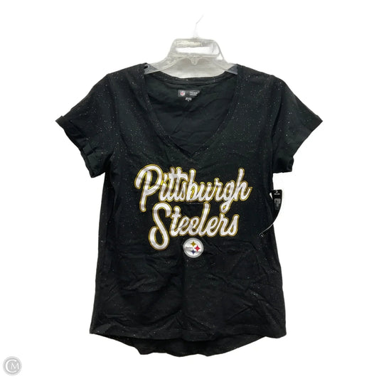 Top Short Sleeve By Clothes Mentor In Black, Size: M