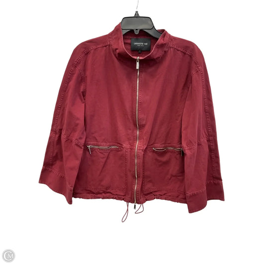 Jacket Designer By Lafayette 148 In Red, Size: L