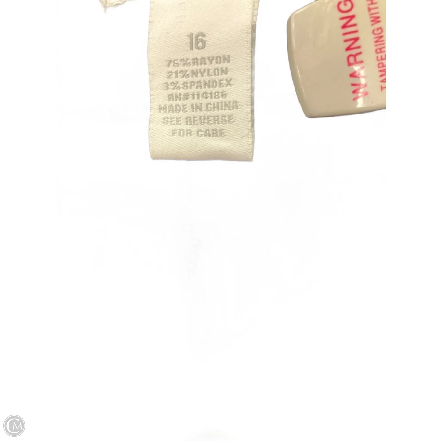 Capris By Cmc In Blue, Size: 16