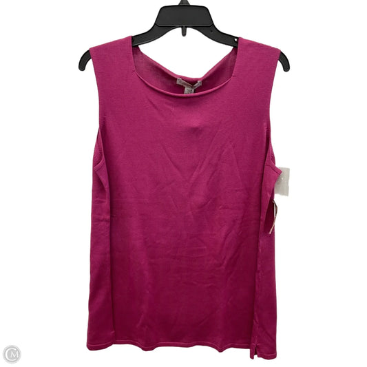 Top Sleeveless By Coldwater Creek In Pink, Size: 1x