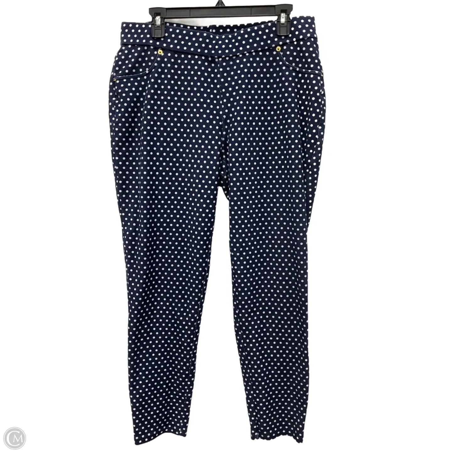 Pants Leggings By Michael By Michael Kors In Blue & White, Size: 1x