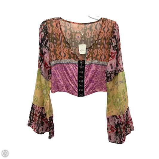 Top Long Sleeve By Free People In Multi-colored, Size: M