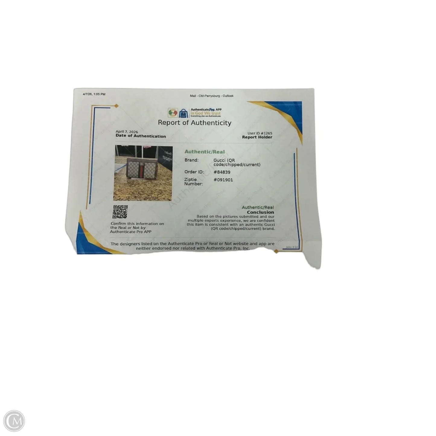 Handbag Luxury Designer By Gucci, Size: Medium