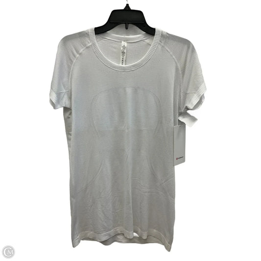 Top Short Sleeve By Lululemon In White, Size: L