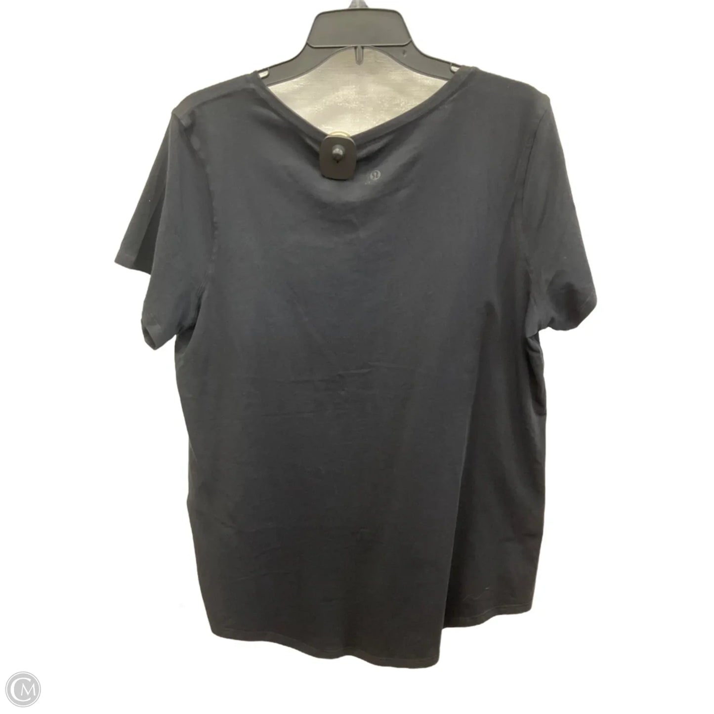 Top Short Sleeve By Lululemon In Black, Size: L
