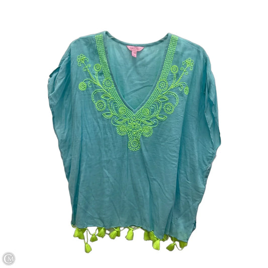 Top Sleeveless Designer By Lilly Pulitzer In Blue, Size: Xl