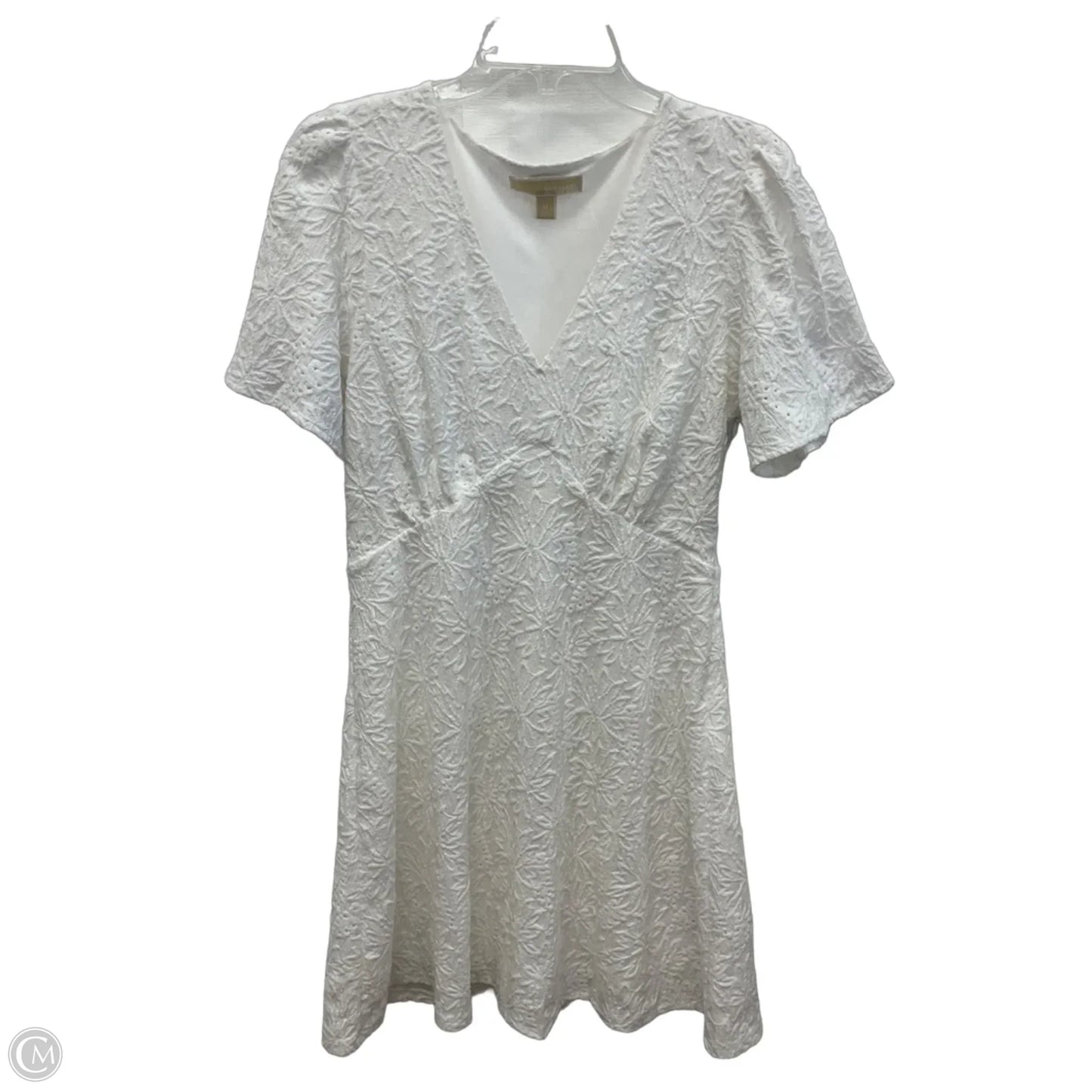 Dress Designer By Michael Kors Collection In White, Size: M
