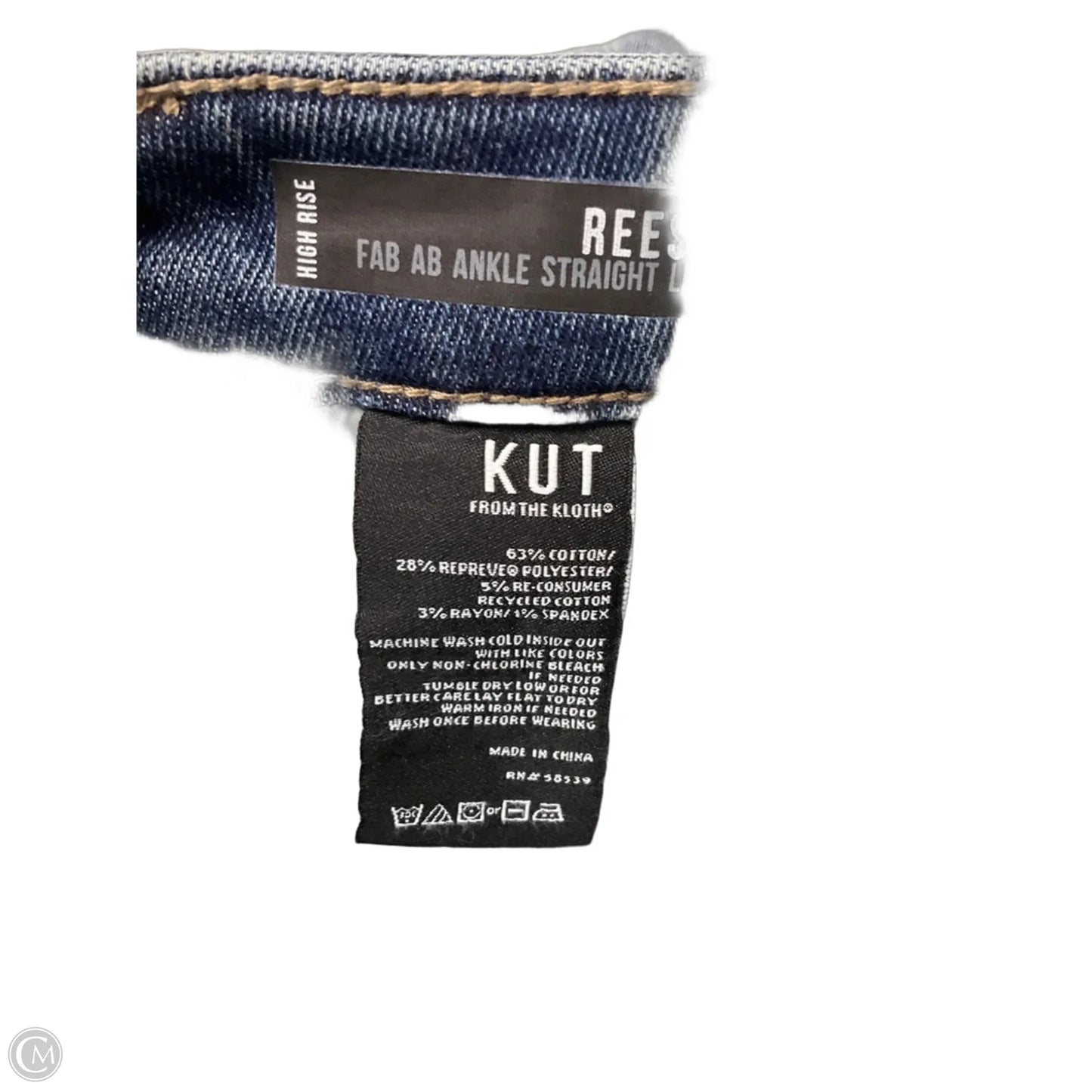 Jeans Skinny By Kut In Blue Denim, Size: 0