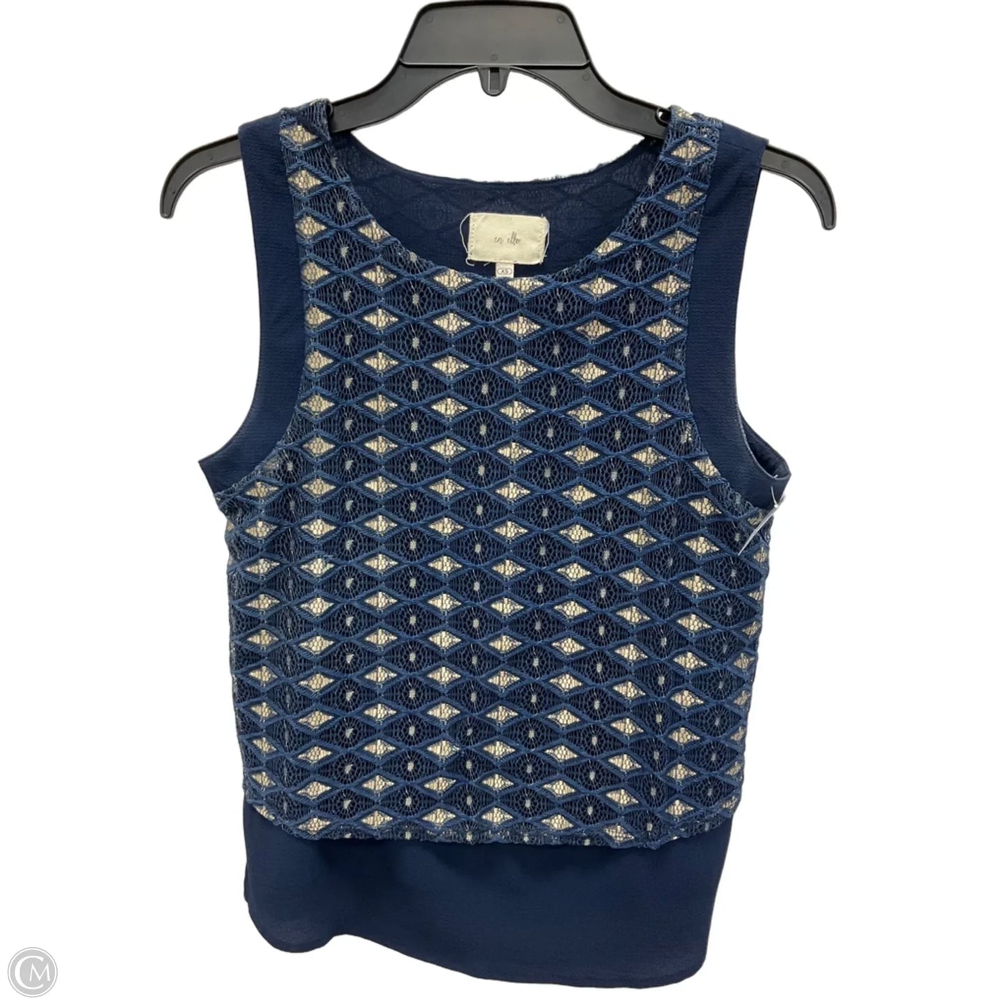 Top Sleeveless By Cmb In Blue, Size: Xs