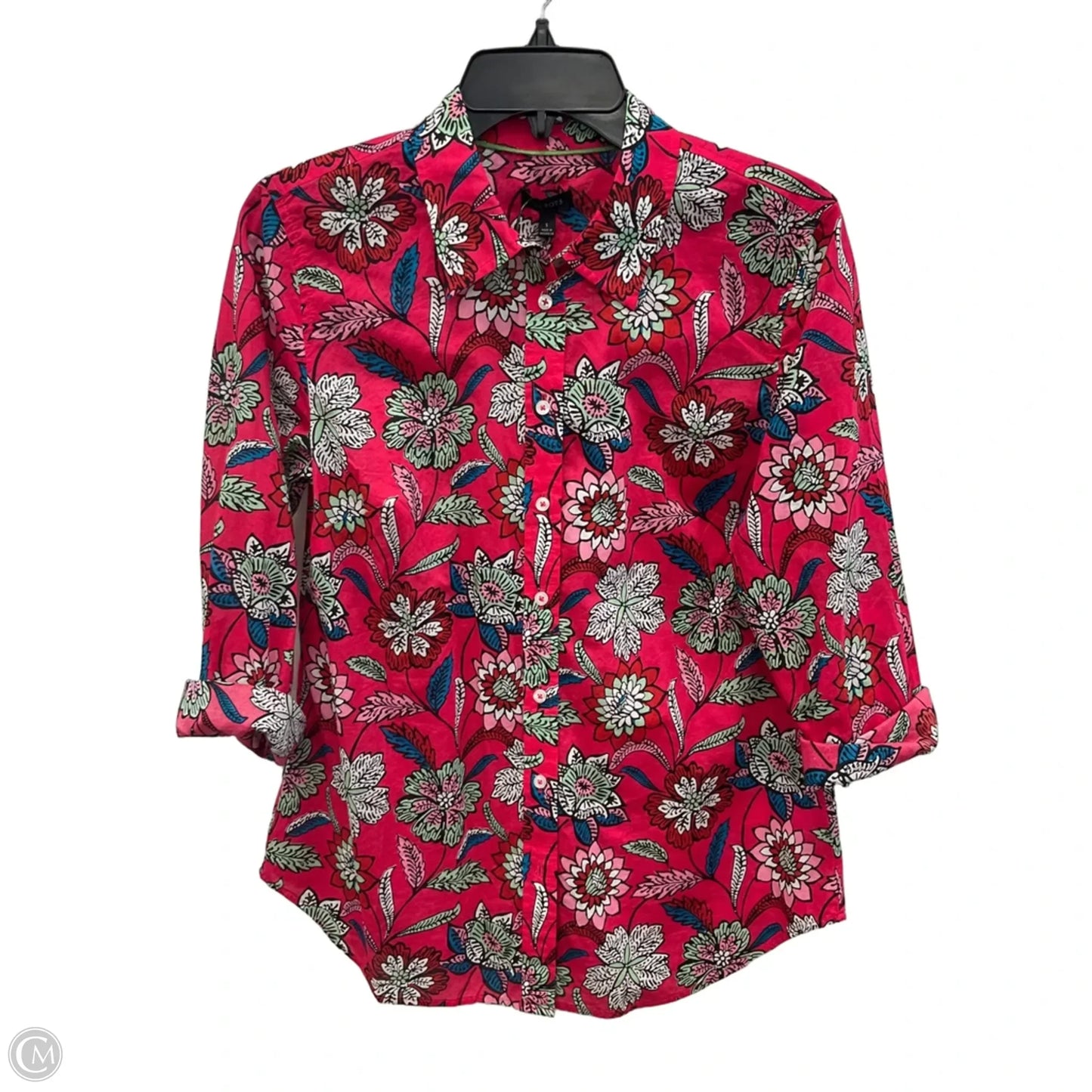 Top Short Sleeve By Talbots In Pink, Size: S