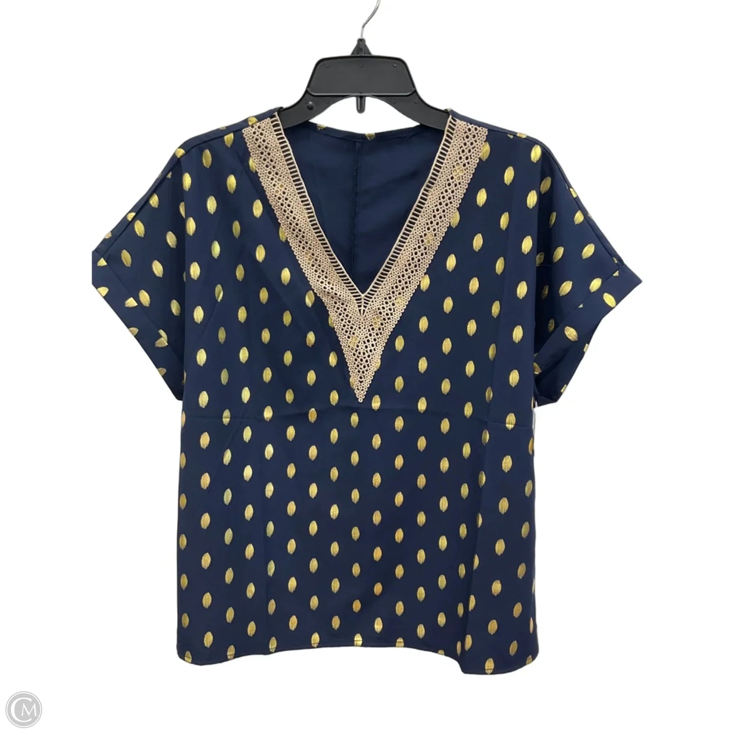Top Sleeveless By Cmf In Blue, Size: Xl