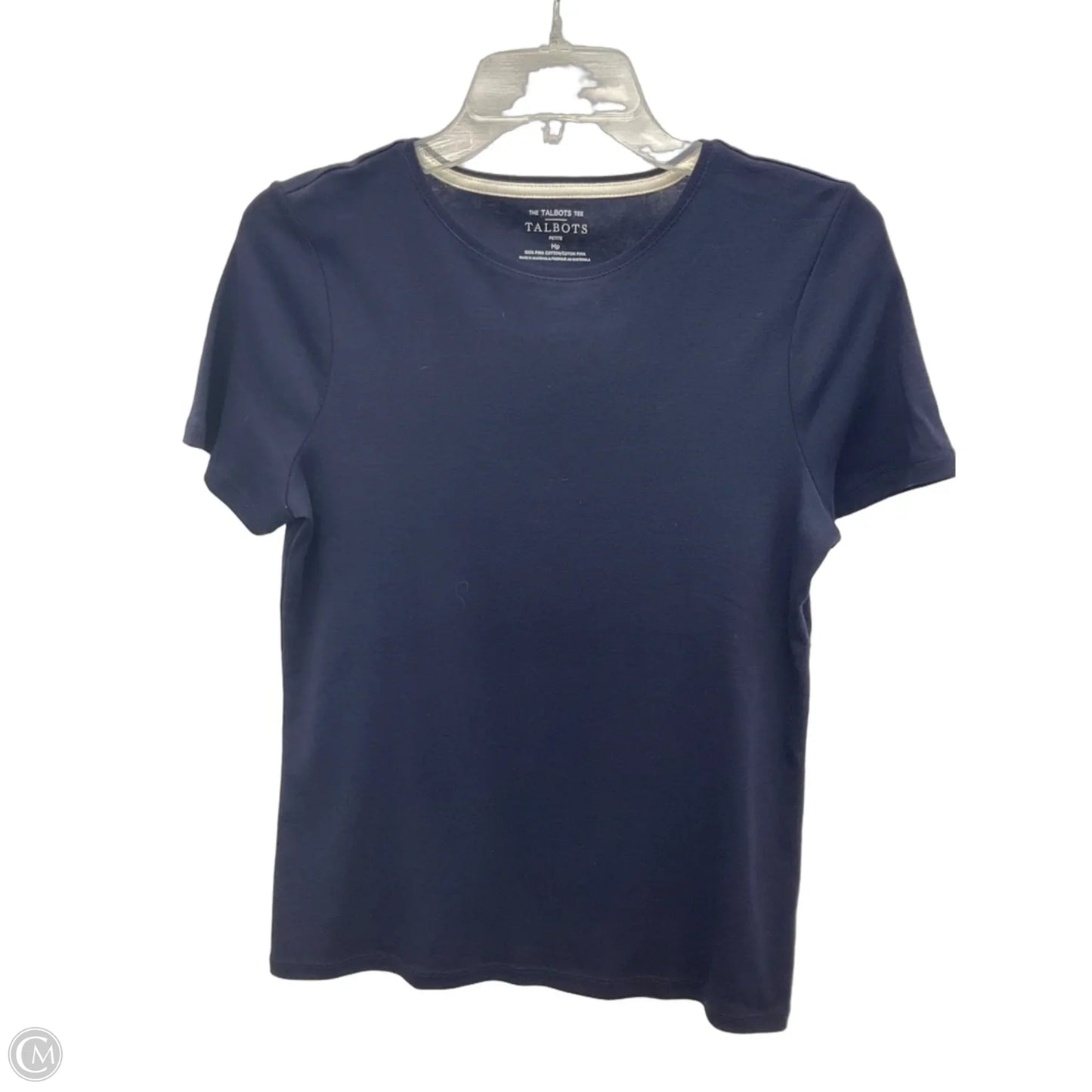 Top Short Sleeve By Talbots In Blue, Size: M