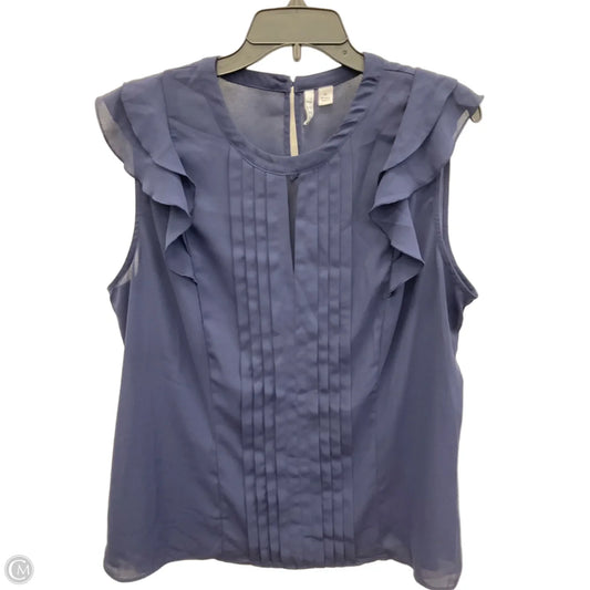 Top Short Sleeve By Elle In Blue, Size: Xl
