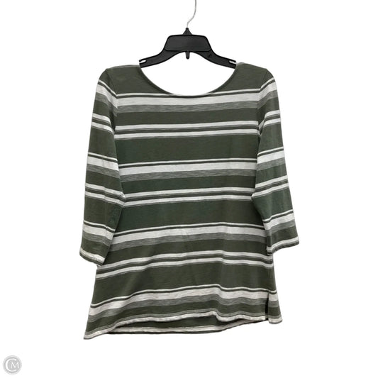 Top Short Sleeve By Talbots In Green, Size: L