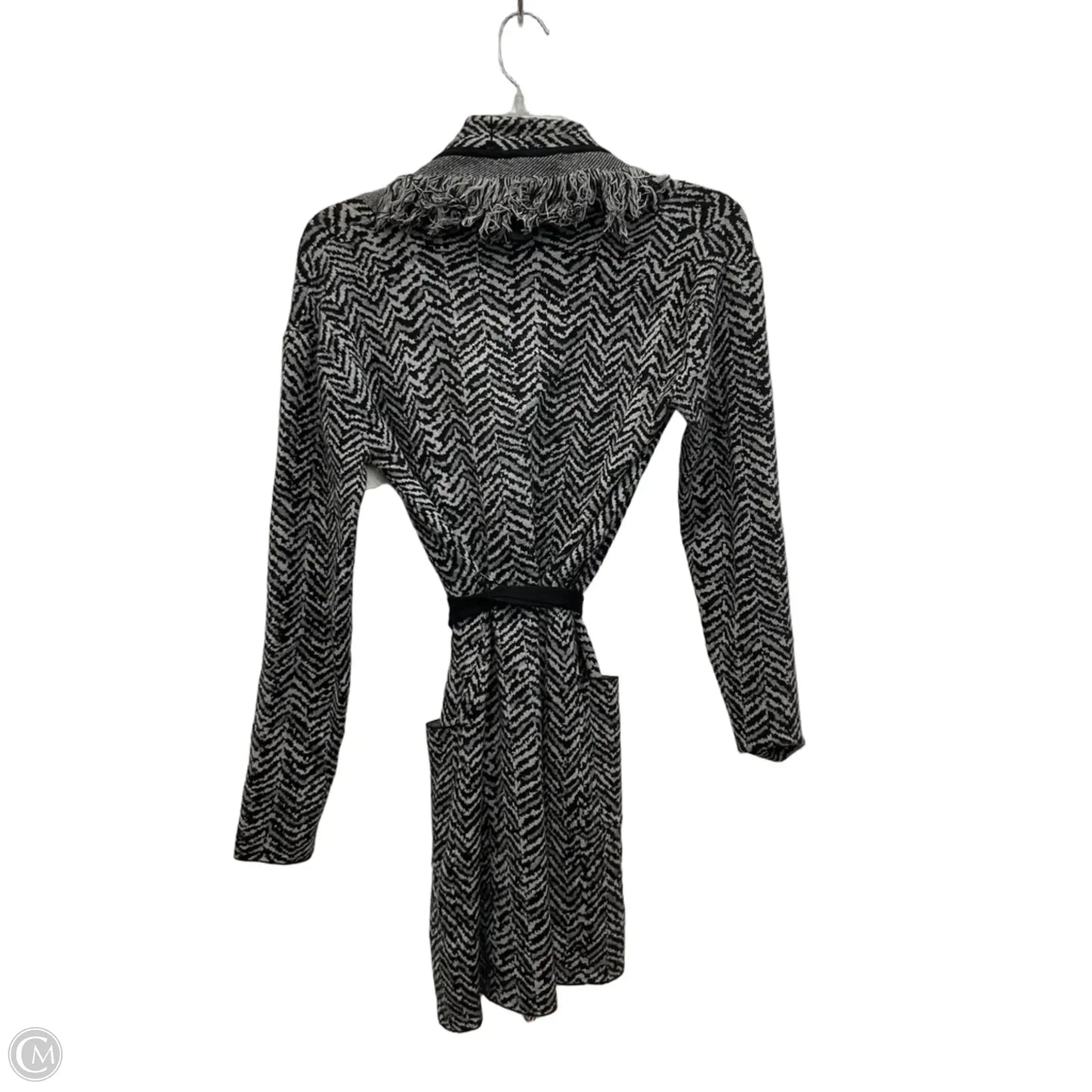 Cardigan By Nicole Miller In Grey, Size: Xs