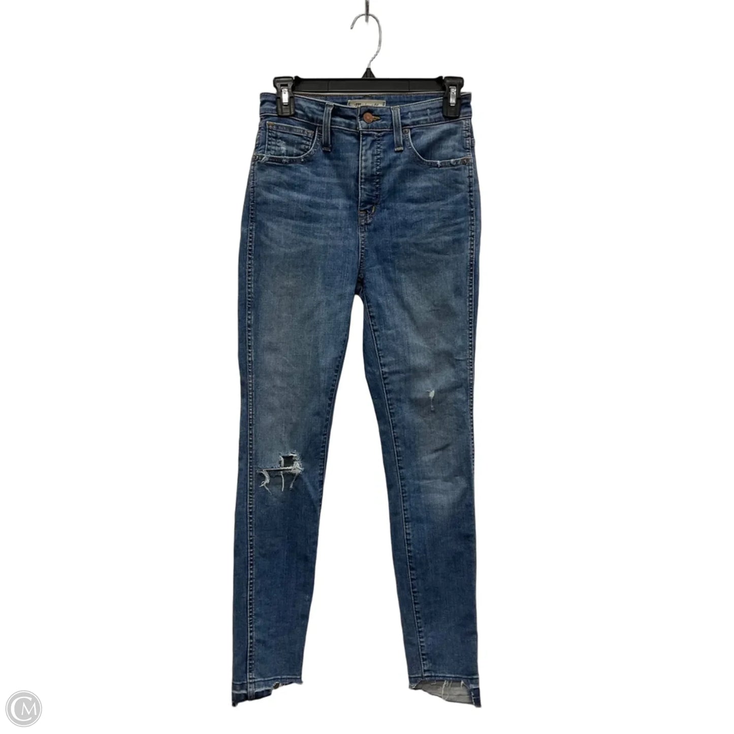 Jeans Skinny By Madewell In Blue Denim, Size: 4