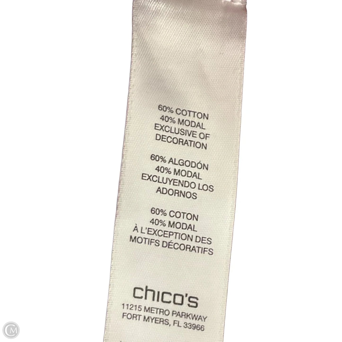 Top Long Sleeve By Chicos In Purple, Size: S