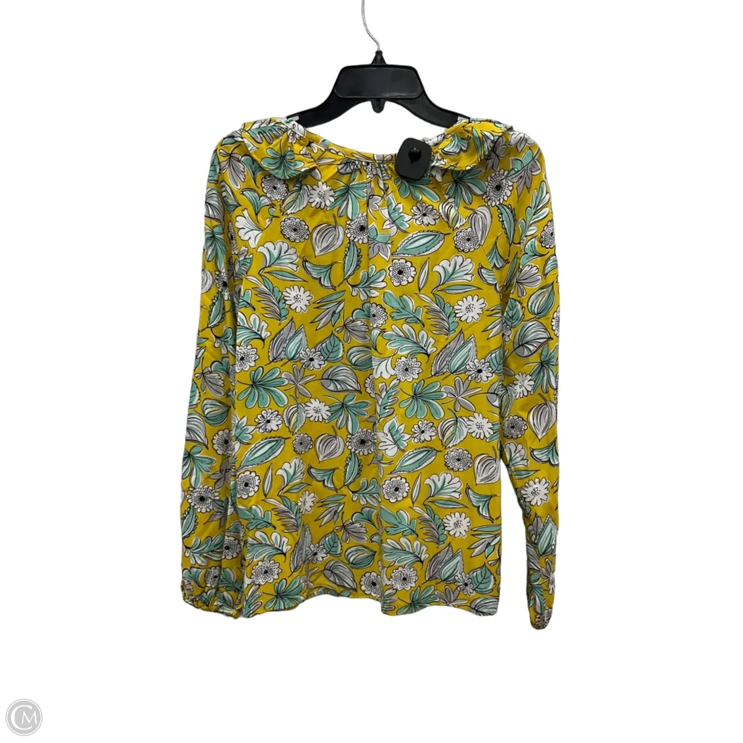 Top Long Sleeve By Loft In Yellow, Size: S