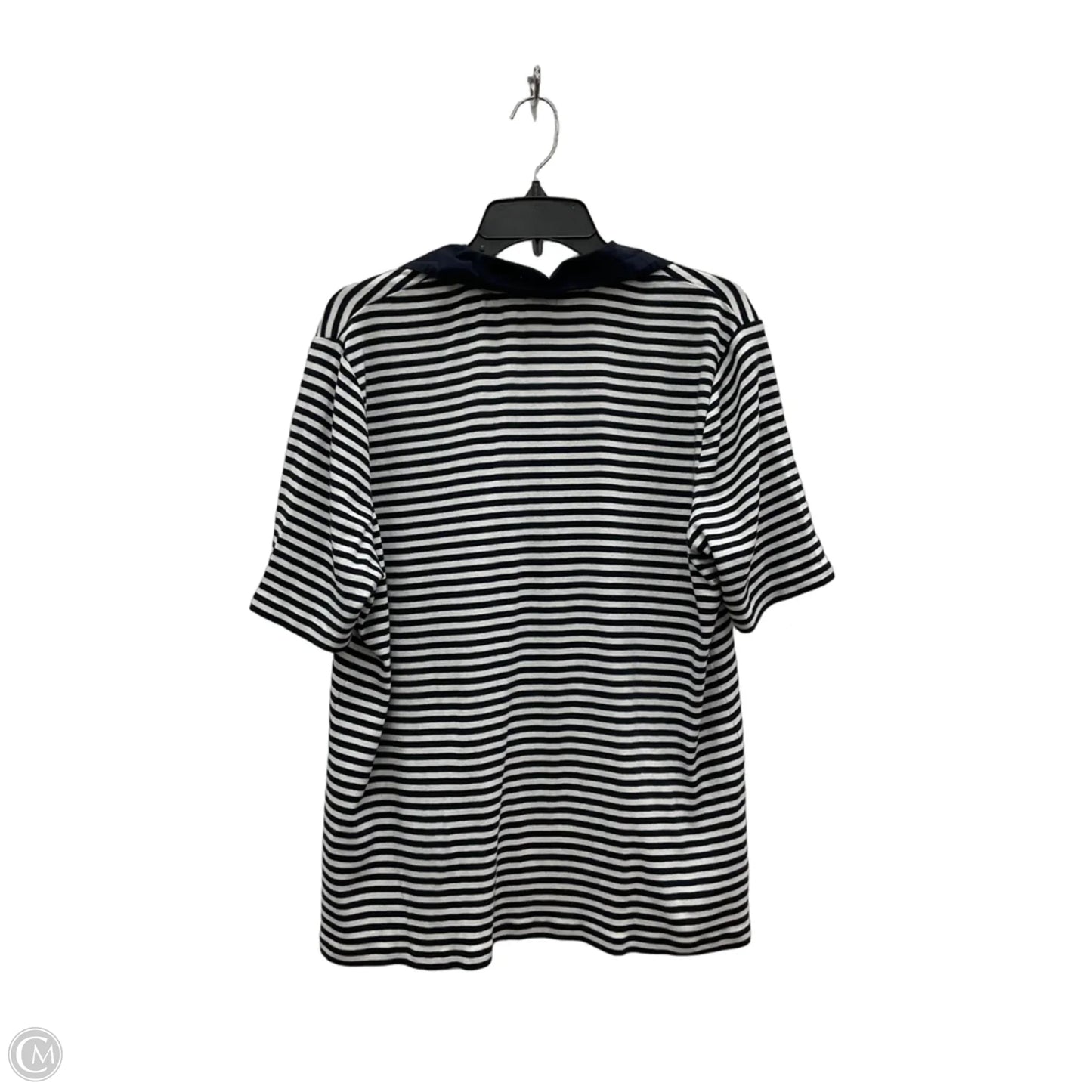 Top Short Sleeve By Chicos In Striped Pattern, Size: 4x