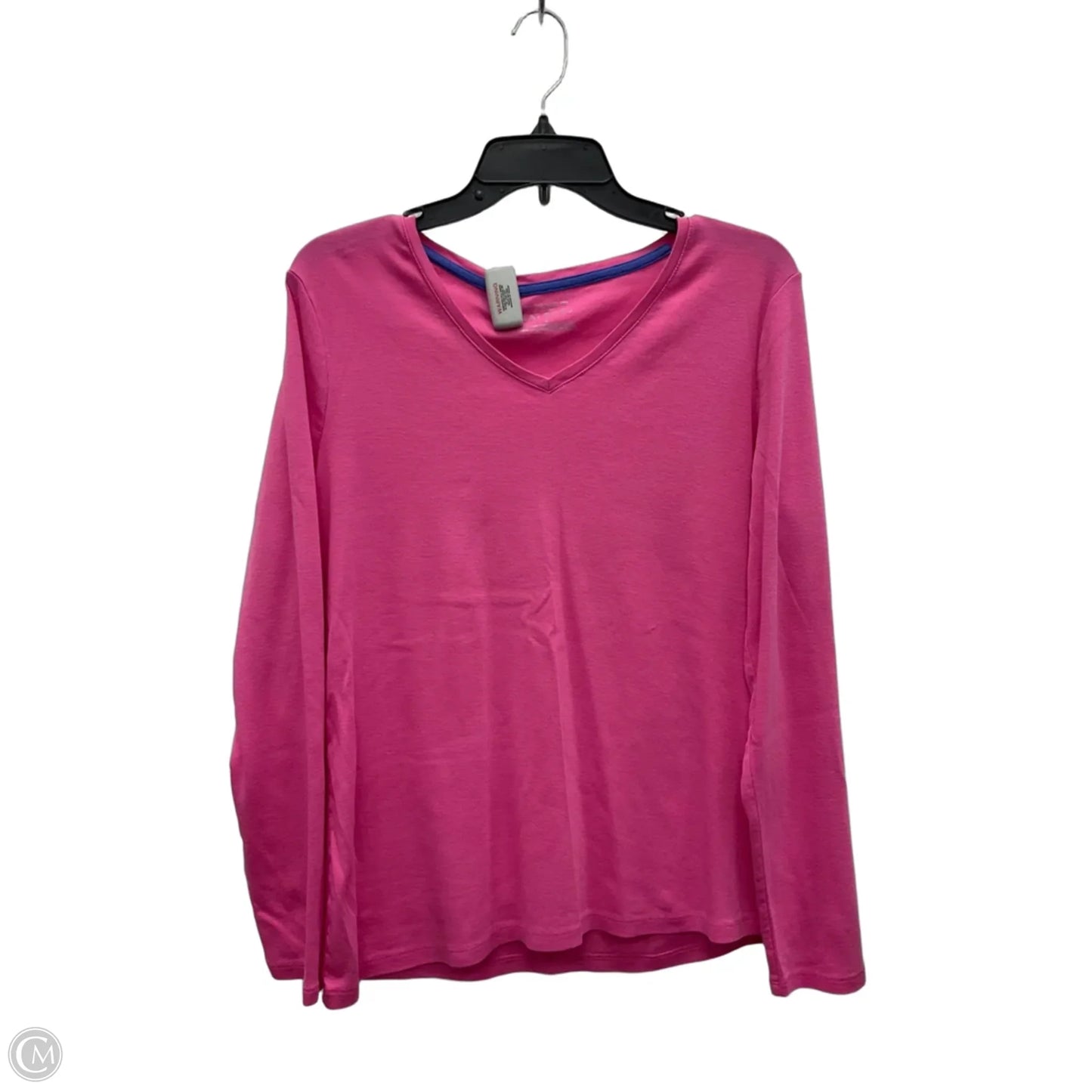 Top Long Sleeve By Talbots In Pink, Size: L
