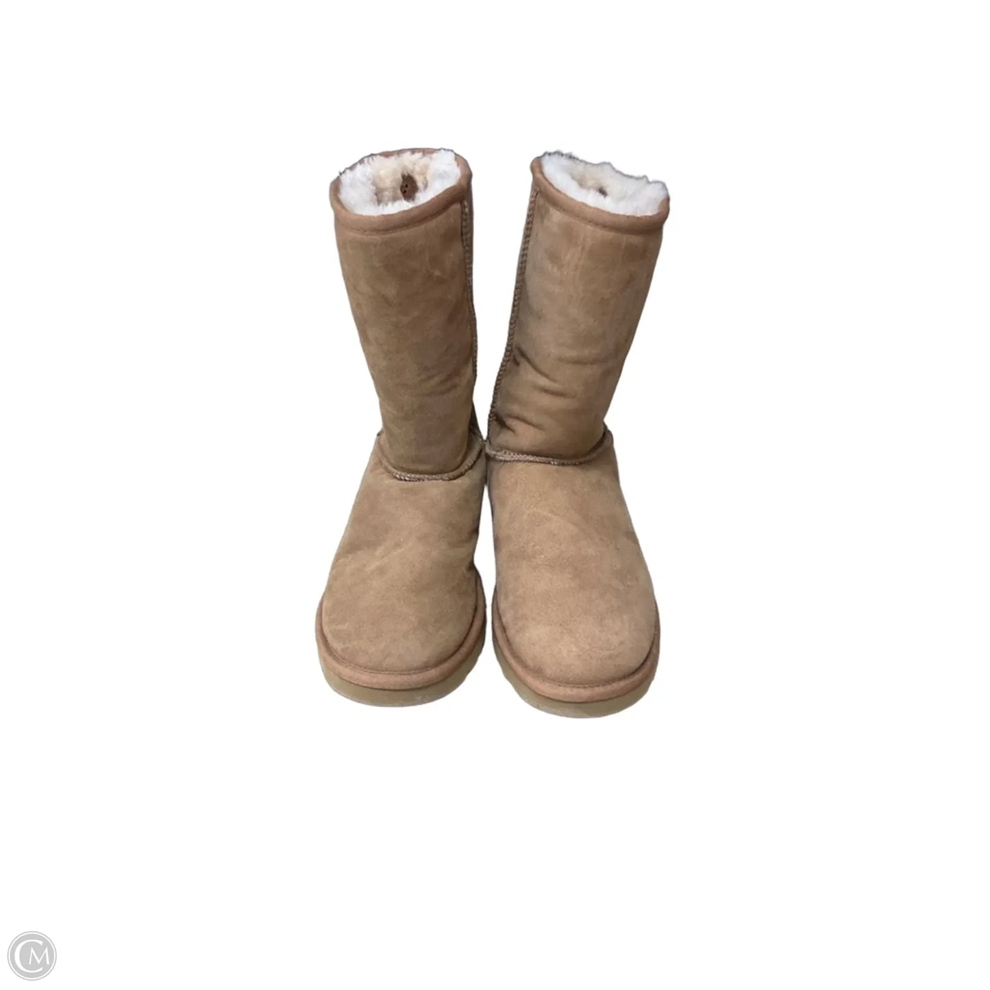 Boots Designer By Ugg In Brown, Size: 7