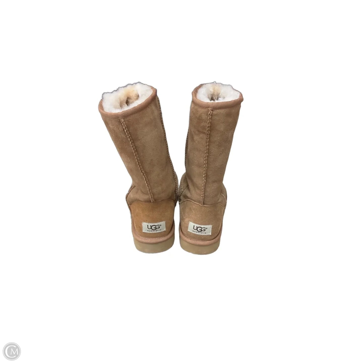 Boots Designer By Ugg In Brown, Size: 7