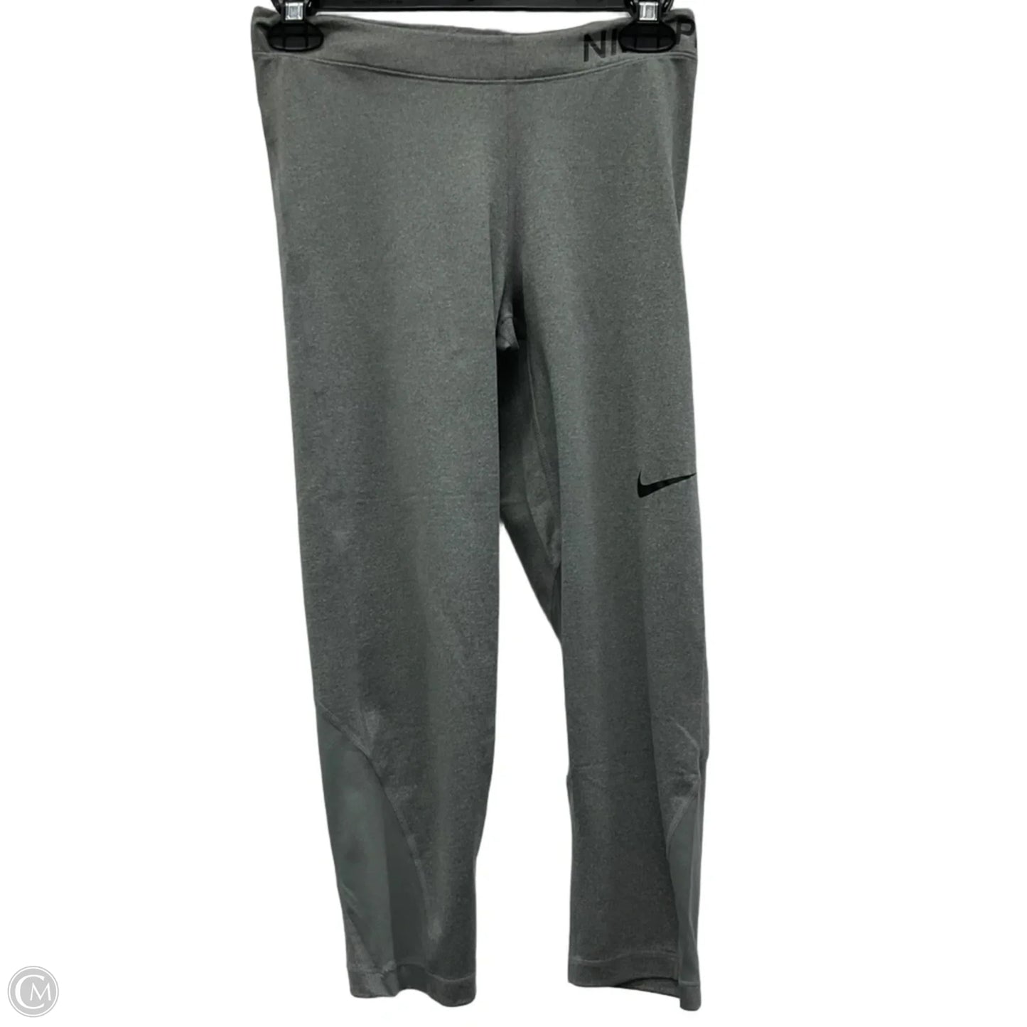 Athletic Capris By Nike Apparel In Grey, Size: M