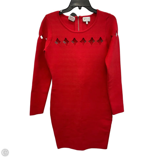 Dress Designer By Milly In Red, Size: 4
