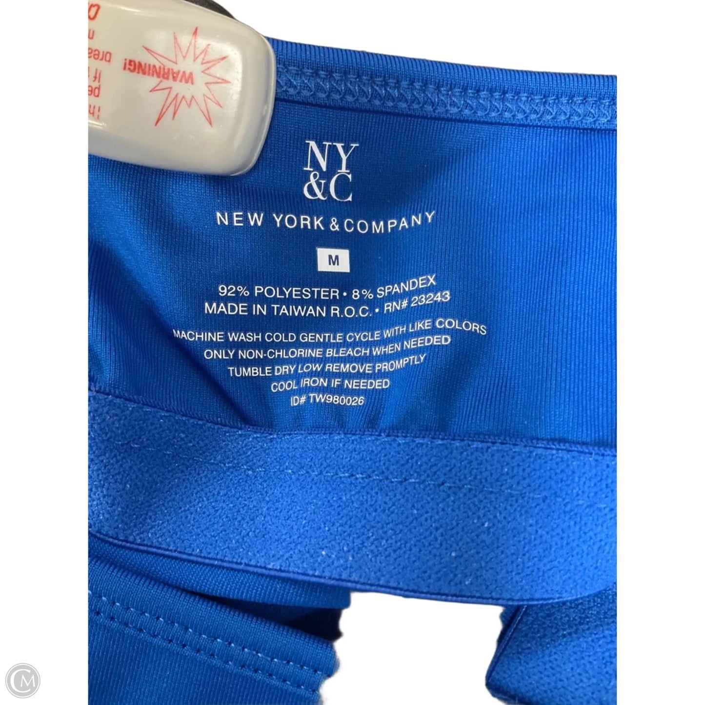 Tank Top By New York And Co In Blue, Size: M