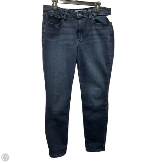 Jeans Skinny By Sonoma In Blue Denim, Size: 14