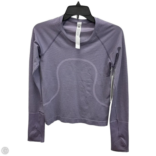 Athletic Top Long Sleeve Crewneck By Lululemon In Purple, Size: S