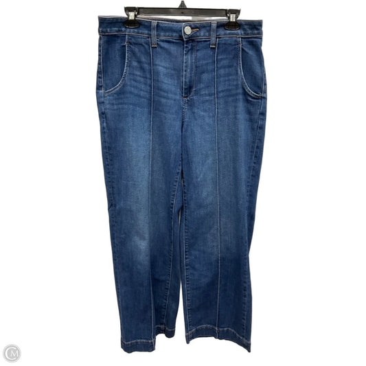 Jeans Straight By Chicos In Blue Denim, Size: 12