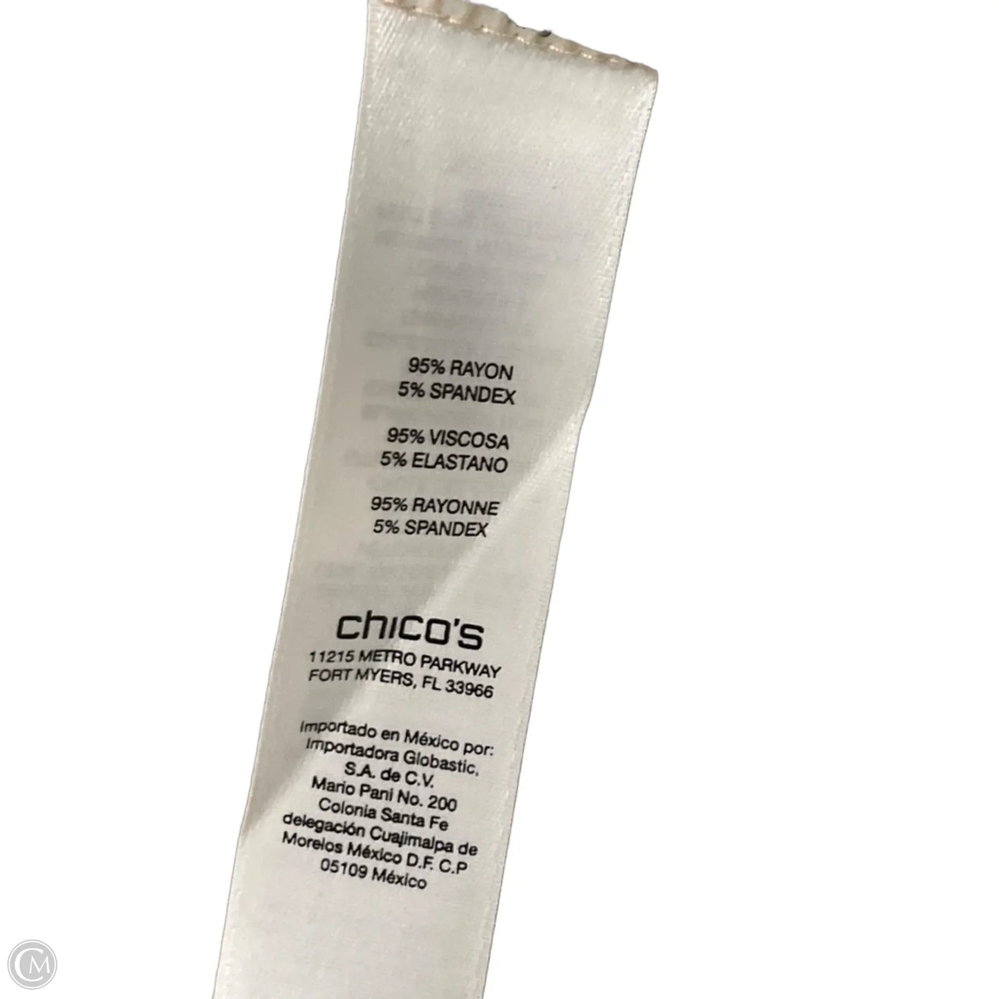Top 3/4 Sleeve By Chicos In Tan, Size: L