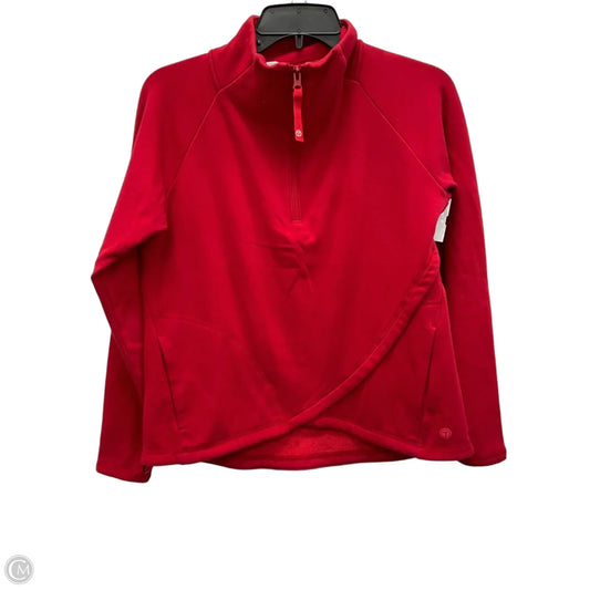 Athletic Top Long Sleeve Collar By Talbots In Red, Size: Sp