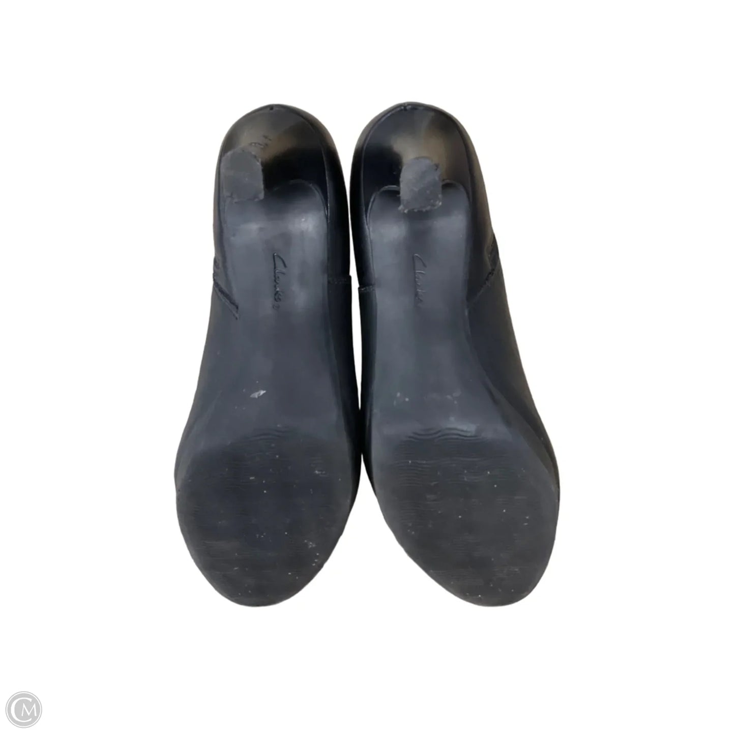 Boots Ankle Heels By Clarks In Black, Size: 7