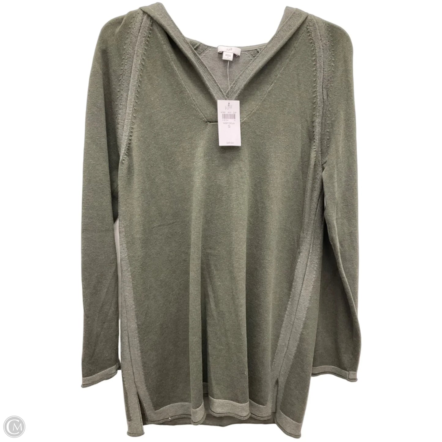 Sweatshirt Hoodie By J. Jill In Green, Size: S