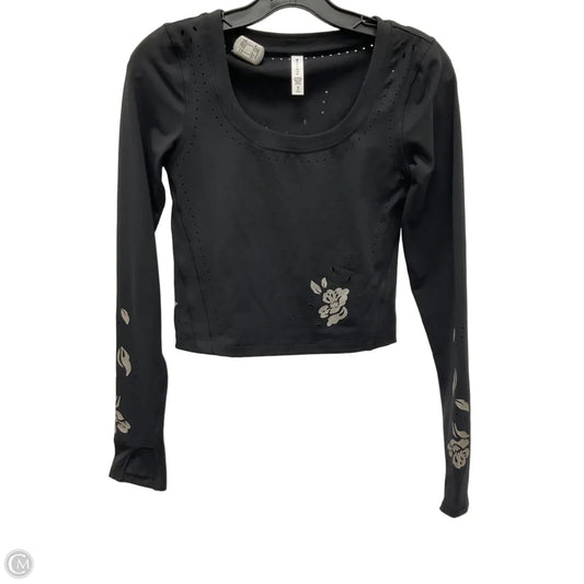 Athletic Top Long Sleeve Crewneck By Athleta In Black, Size: Xs