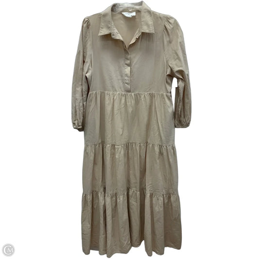 Dress Casual Maxi By Pomander Place In Tan, Size: M