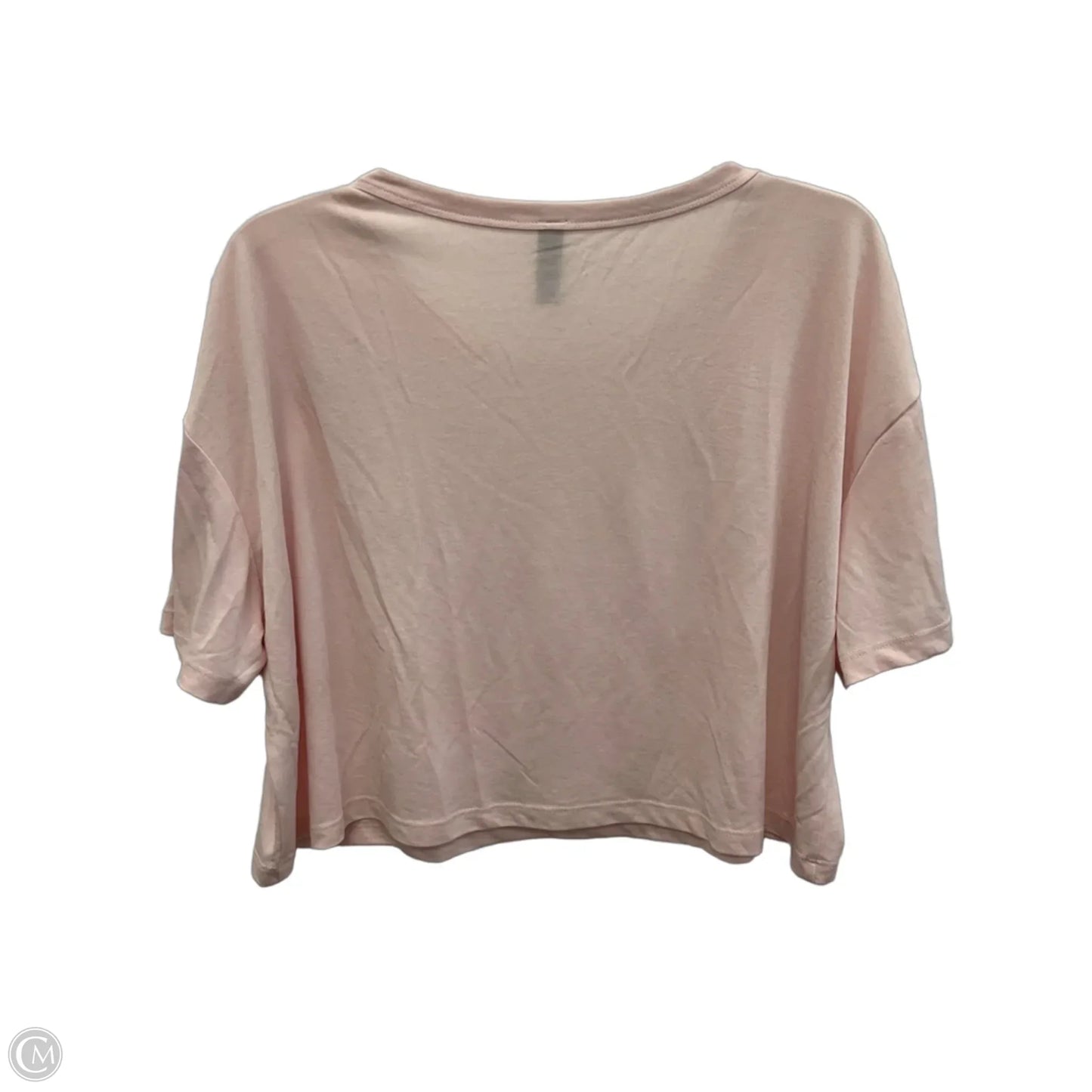 Athletic Top Short Sleeve By Alya In Pink, Size: L