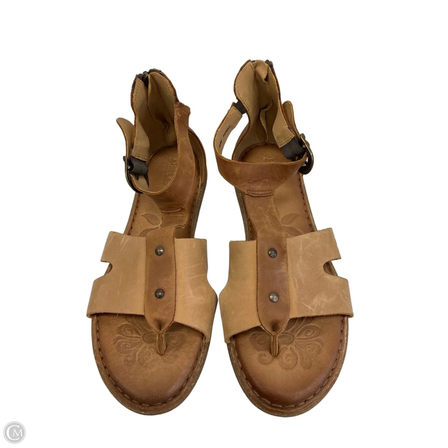Sandals Flats By Born In Brown, Size: 9