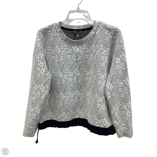 Athletic Top Long Sleeve Crewneck By Talbots In White, Size: L