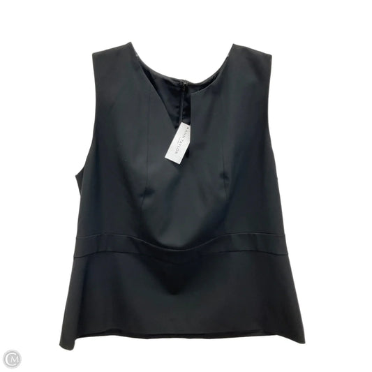 Top Sleeveless By Ann Taylor In Black, Size: L