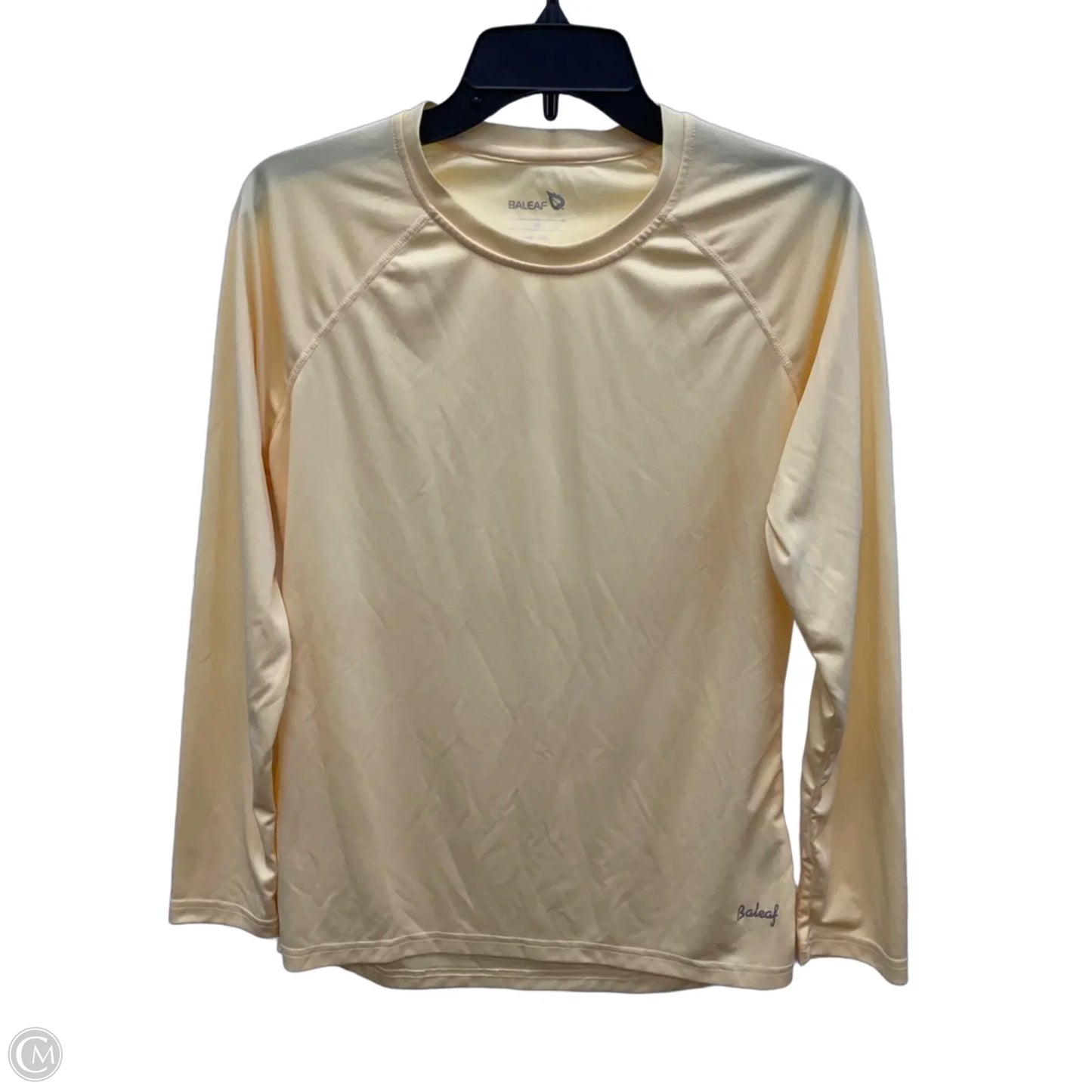 Athletic Top Long Sleeve Collar By Baleaf In Yellow, Size: M