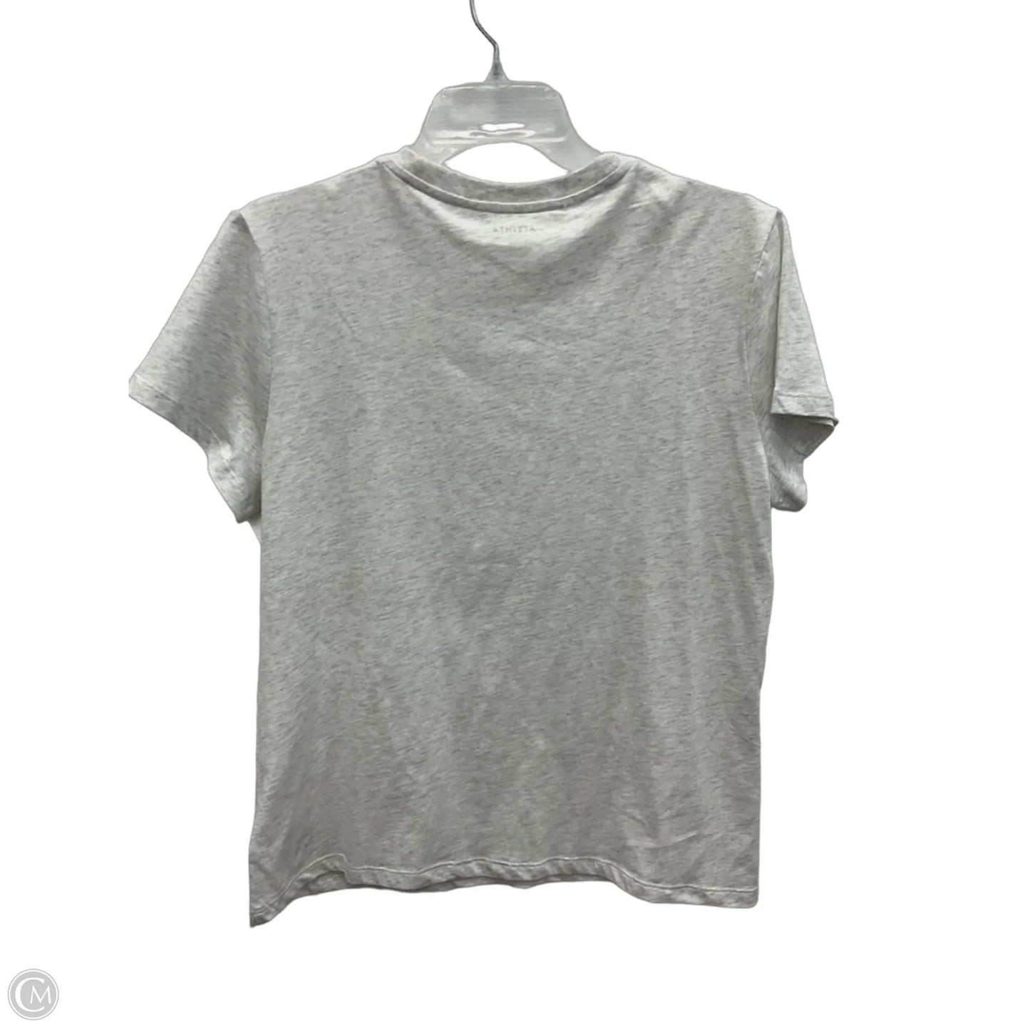 Top Short Sleeve By Athleta In Grey, Size: M