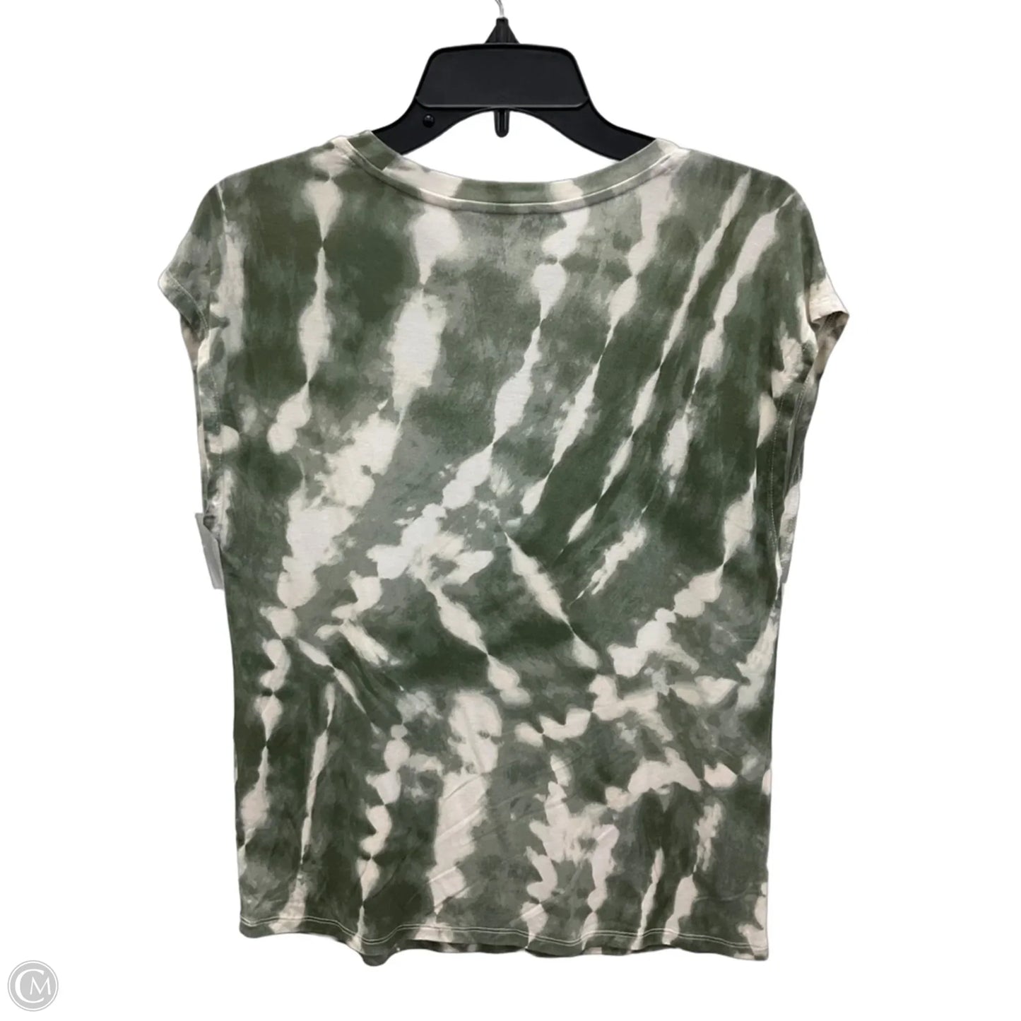 Top Short Sleeve By Simply Vera In Green & White, Size: Xs