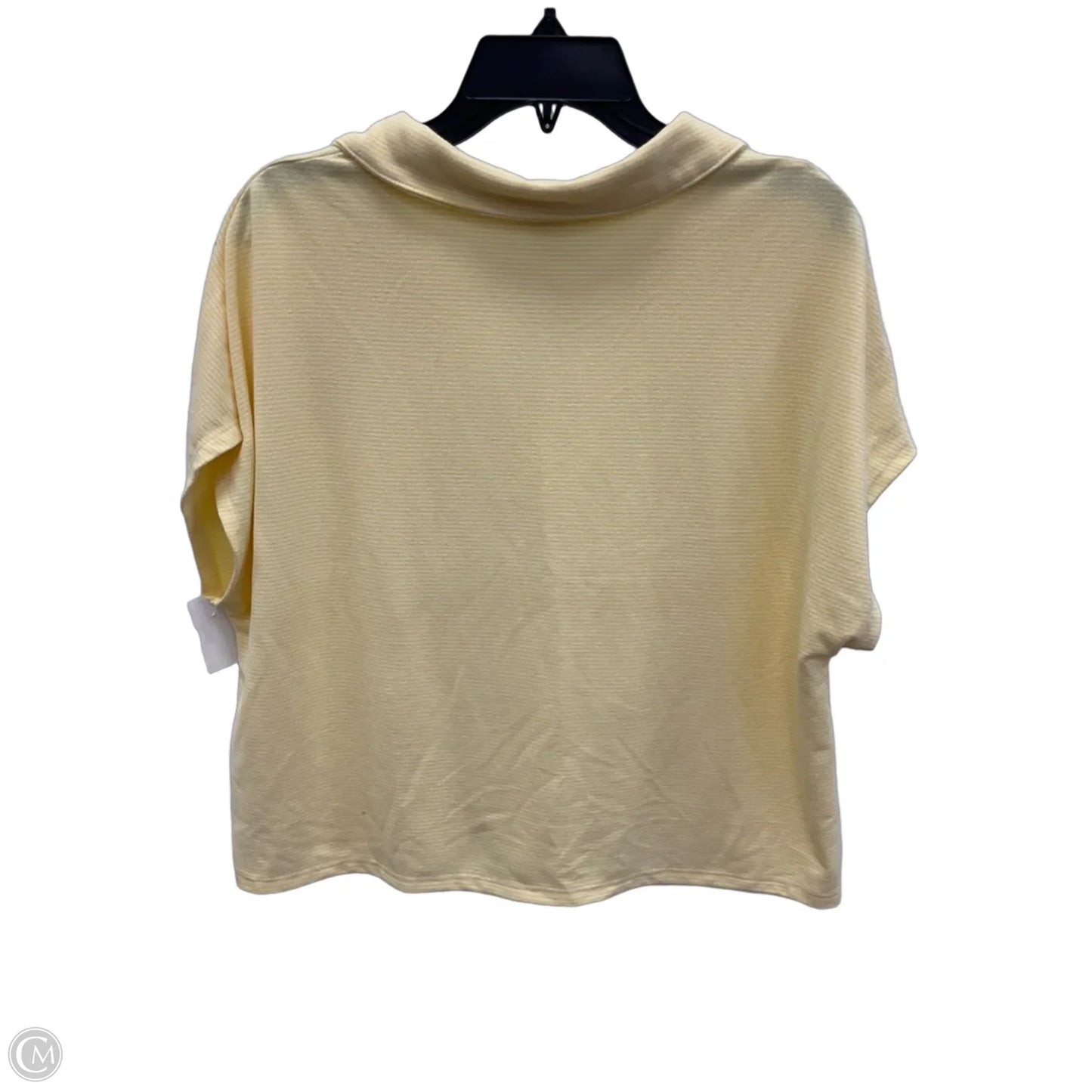 Top Short Sleeve By Clothes Mentor In Yellow, Size: Xl