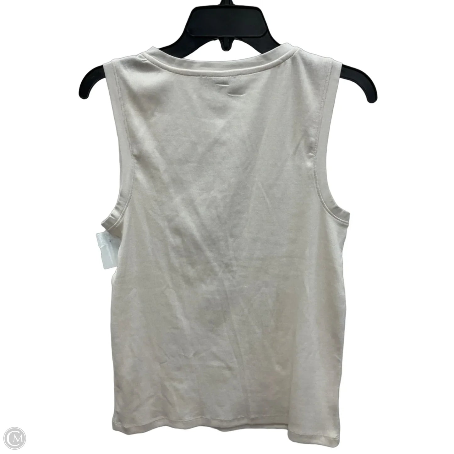 Top Sleeveless By Loft In Cream, Size: L