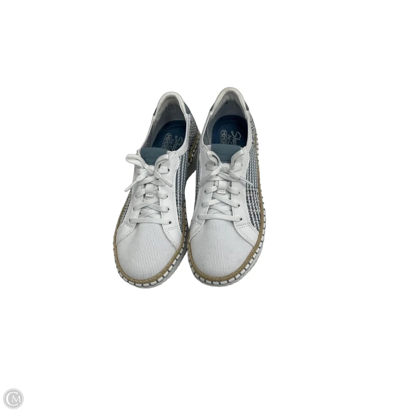 Shoes Sneakers By Skechers In Blue & White, Size: 8