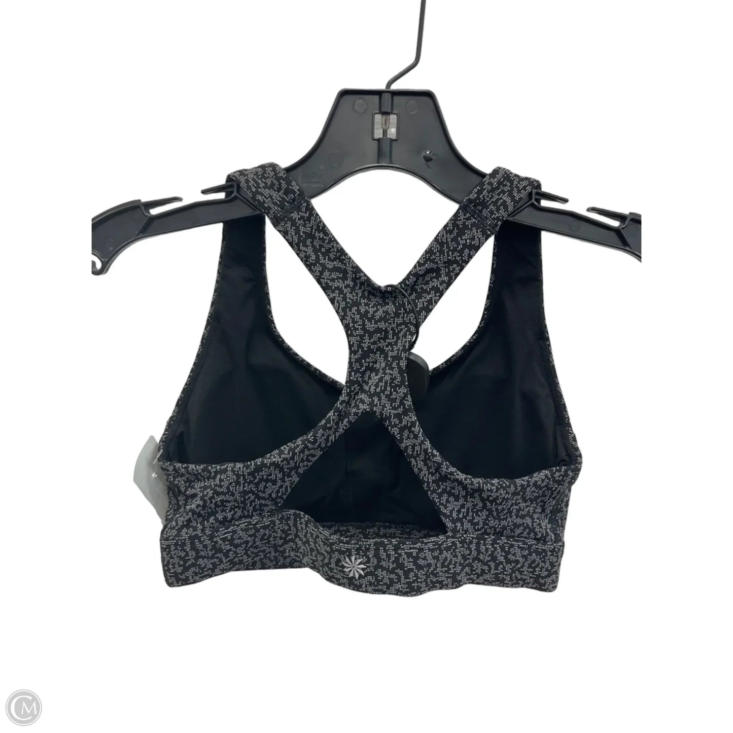 Athletic Bra By Athleta In Black & Grey, Size: Xs
