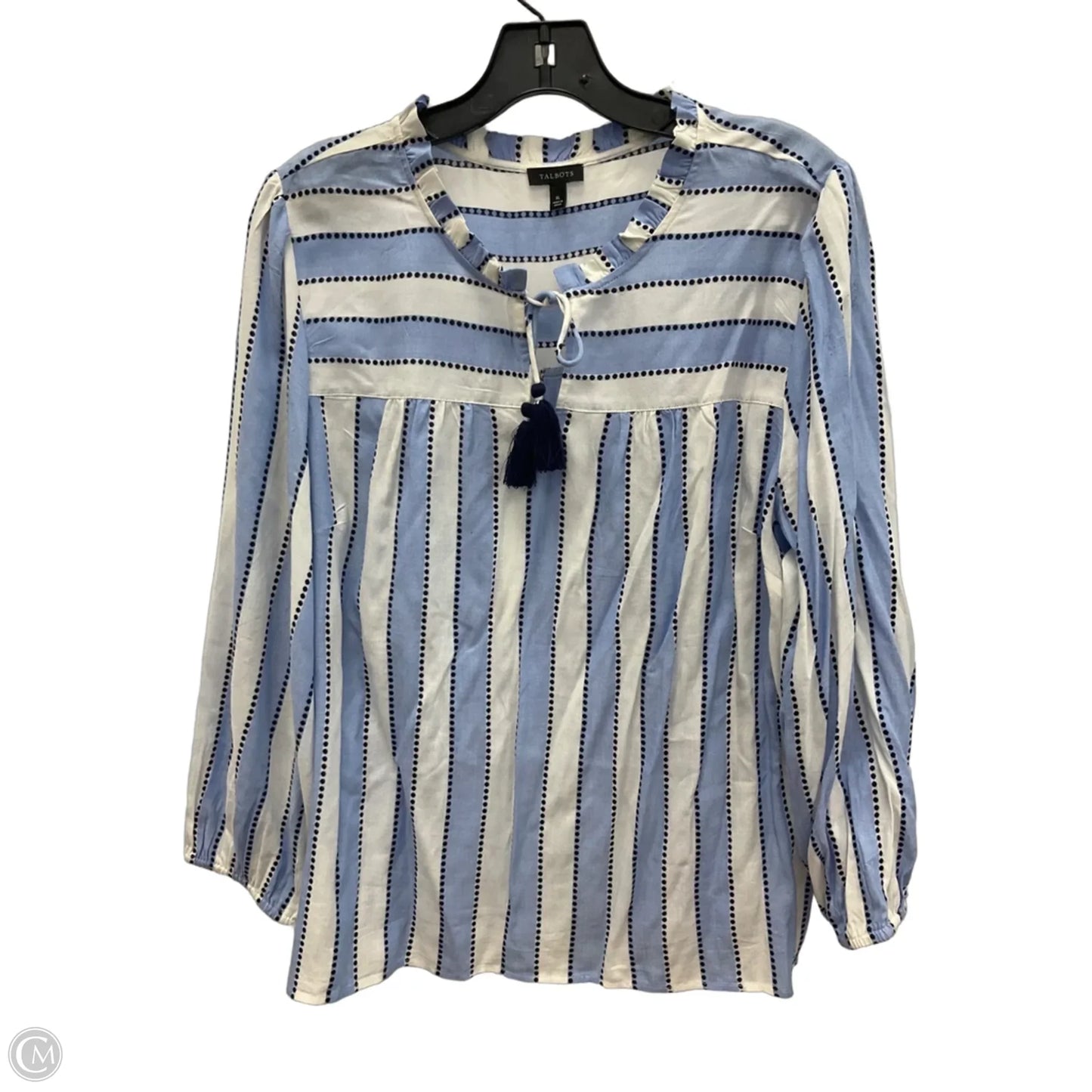 Top 3/4 Sleeve By Talbots In Blue, Size: M